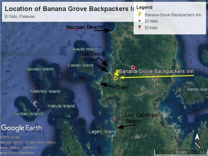 Banana Grove El Nido Hotell Exteriör bild